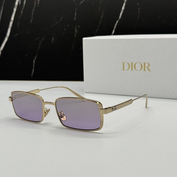NEW DIOR DIORCANNAGE S2U C0G6 UNISEX GOLD/PURPLE SUNGLASSES - Picture 1 of 10
